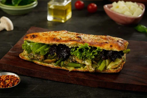 Mushroom & Asparagus Panini Sandwich