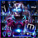 Descargar Neon Iron Hero Robot Keyboard Theme Instalar Más reciente APK descargador