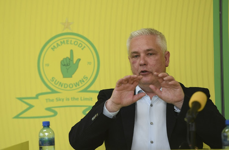 Mamelodi Sundowns' new sporting director Flemming Berg is presented to the media at the club's headquarters in Chloorkop, Johannesburg, on Monday.