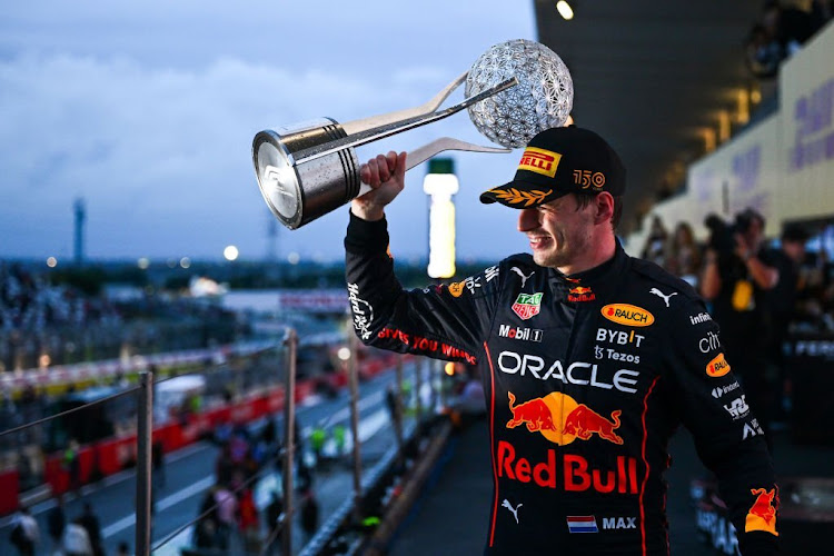 Red Bull driver Max Verstappen after winning the Japanese Grand Prix in Suzuka on Sunday