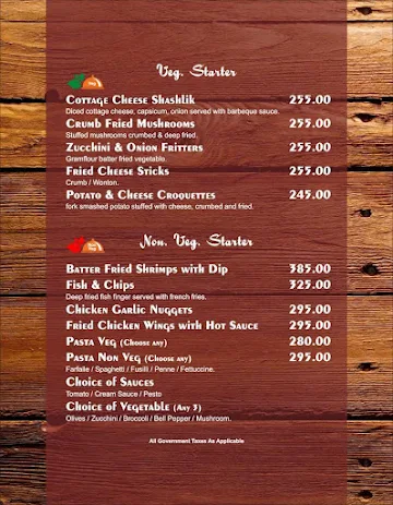 The Tulip Multi Cuisine Restaurant menu 