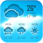 Free weather forecast app& widget 16.6.0.6206_50092 Icon