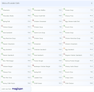 Locale Cafe menu 1