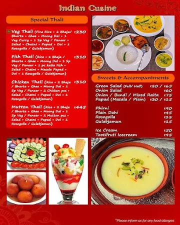 Apnar Kitchen menu 