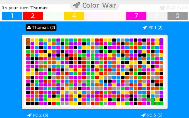 Color War chrome extension