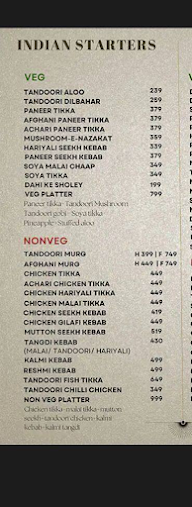 Chicken To Door menu 1