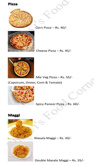 Shruvi's Food Corner menu 