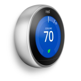 learning thermostat 3 cooling display