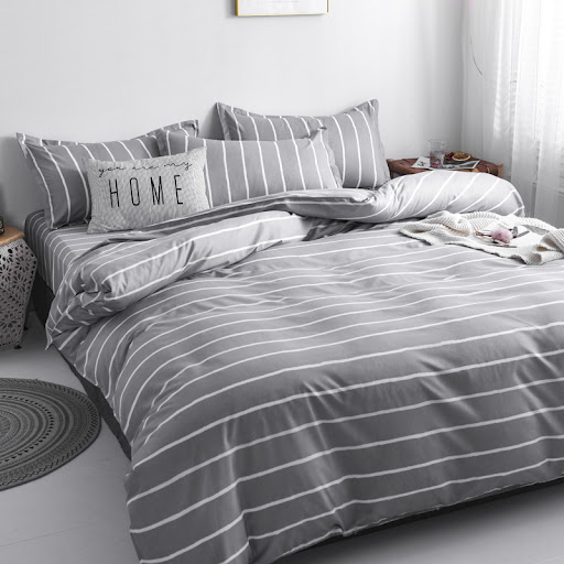 Title 2, Brushed four-piece bed sheet set for ultimate s...