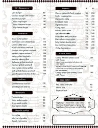 Doodle Cafe menu 1