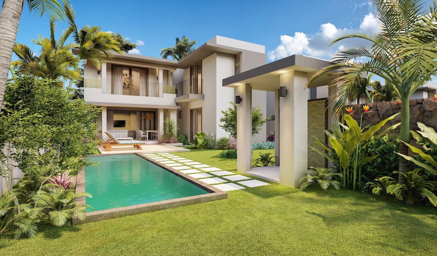 Villa with pool and garden Tamarin