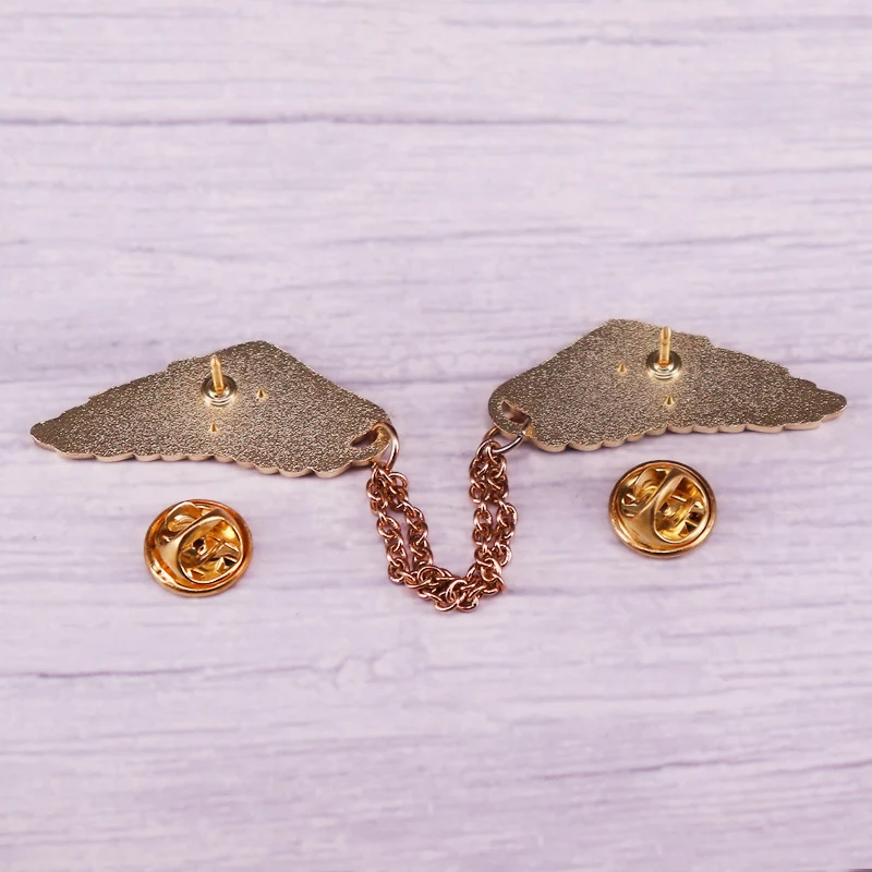 Regenboog Vleugels Broche met Ketting, Sieraden voor Dames, Kleurrijke Accessoire, Voegt Stijl en Vrolijkheid Toe aan Elke Outfit, Ideaal als Geschenk, Schitterend