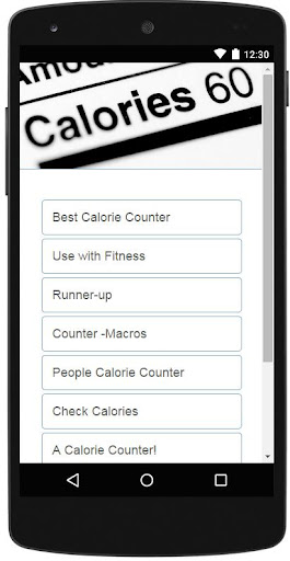 Calorie Counter Tip