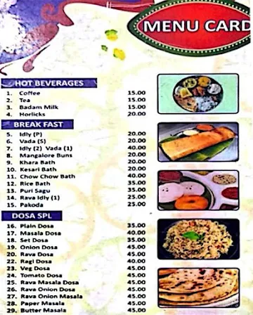 Loukya Veg Restaurant menu 