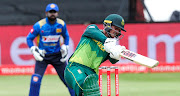 Quinton de Kock of South Africa hits the ball hard during the third One Day International Series game between the Proteas and Sri Lanka at Kingsmead Cricket Ground in Durban on March 10 2019.
