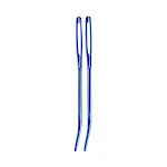Big Eye Elbow Needle Blue