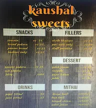 Kaushal Sweets Corner menu 1