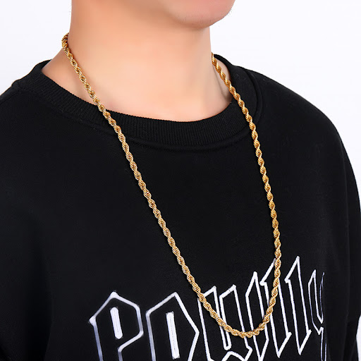 Title 5, Rope chain woven necklace jewelry