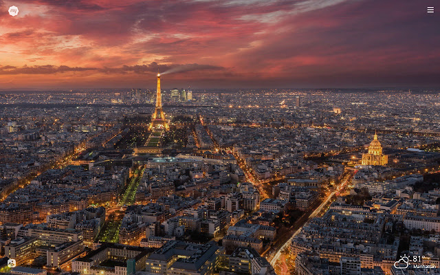 Paris At Night Hd Wallpapers New Tab Theme