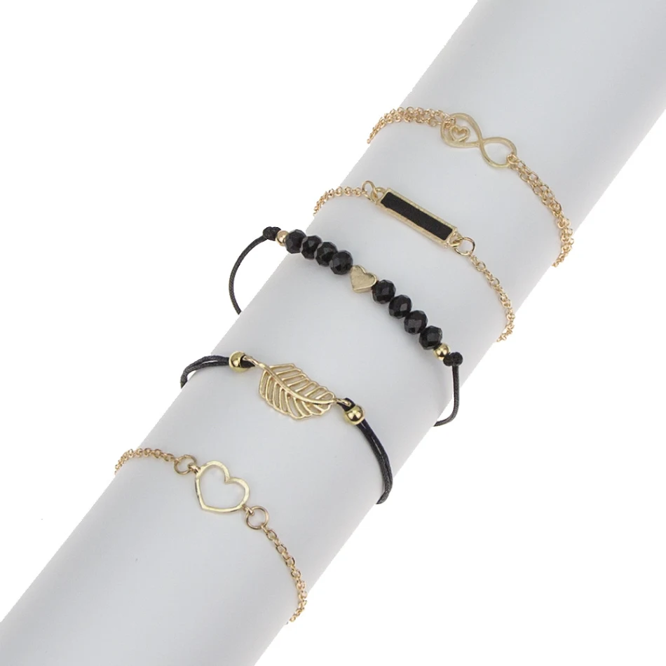 Bracelet multicouche tressé de 8 mots