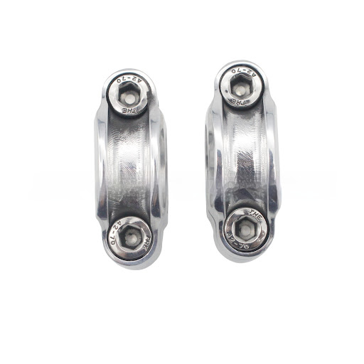 Title 9, Universal 1" Silver Motorcycle Handlebar Modifi...