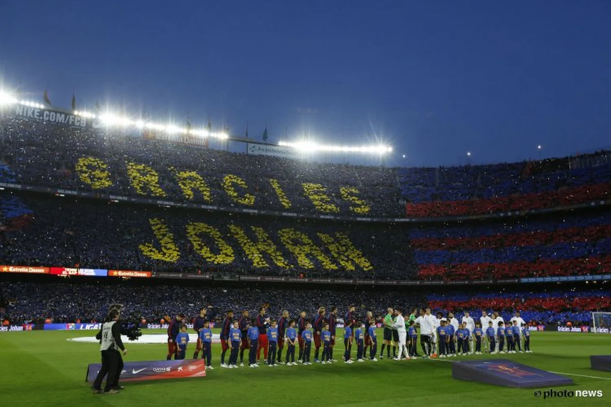Schitterend eerbetoon Cruijff in Camp Nou, maar (Real-)fans werken niet mee