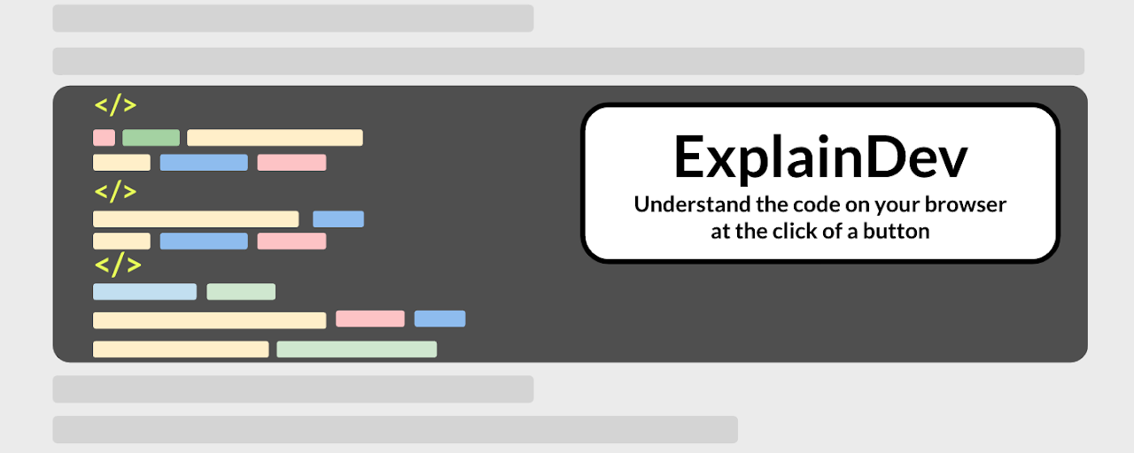 ExplainDev: Explains code on your browser Preview image 1