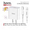 Bộ Sạc Nhanh Pd 20W Cho Iphone, Ipad Hoco C76 Plus - Chuẩn Type - C To Ip - Hàng Chính Hãng