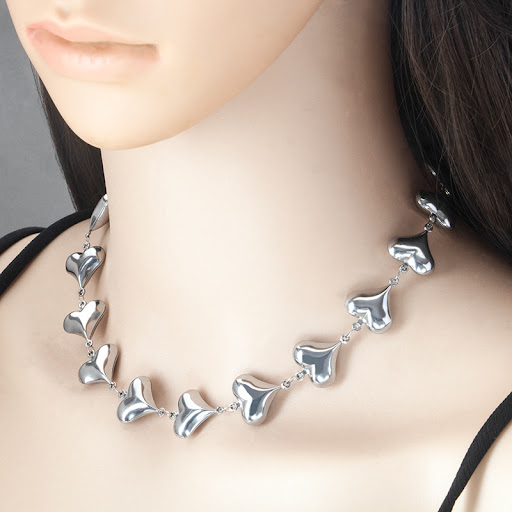Title 4, Stainless Steel Fashion Handmade Heart Love Hea...