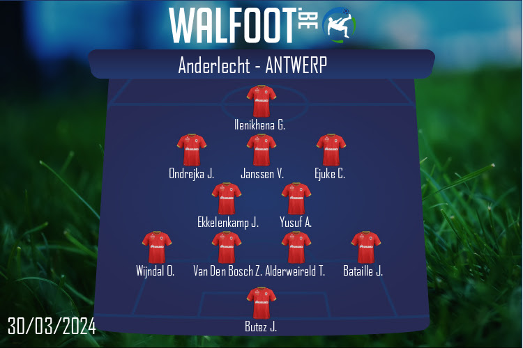 Composition Antwerp | Anderlecht - Antwerp (30/03/2024)