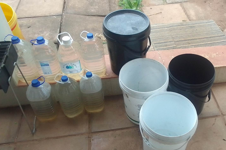 Residents are forced to collect rain water as their water woes continue on parts of the KwaZulu-Natal south coast.