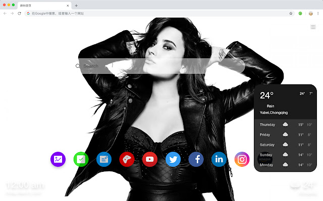 Demi Lovato New Tab & Wallpapers Collection