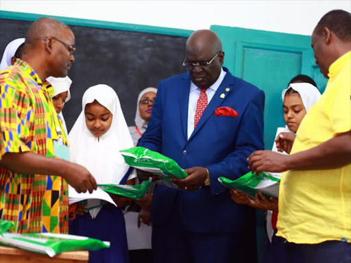 KNEC chairman George Magoha during the opening of KCPE at Star of the Sea primary school on Monday, October 30, 2018. /JOHN CHESOLI