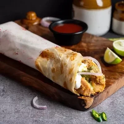 Kurkuri Chaap Kathi Roll