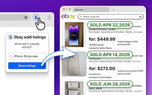 eBay Sold Listings screenshot 1