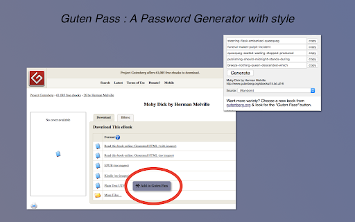 Guten Pass: A Password Generator