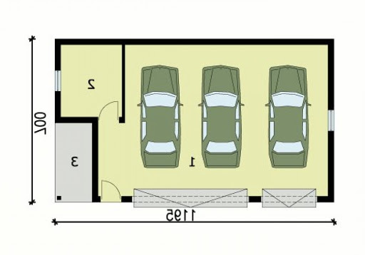 G157 - Rzut garażu