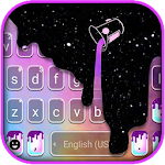 Cover Image of Download Galaxy Color Drip Keyboard Theme 1.0 APK