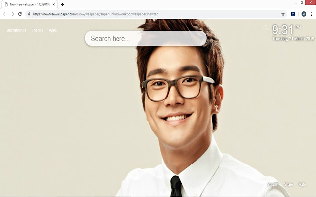 Super Junior Siwon kpop wallpapers new tab