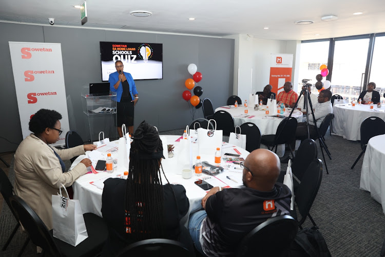 Sowetan editor Nwabisa Makunga addresses guests during the launch of Sowetan SA Home Loans School Quiz in Johannesburg. The competition will run from May 13 until May 27 and offers cash prizes worth R95,000.