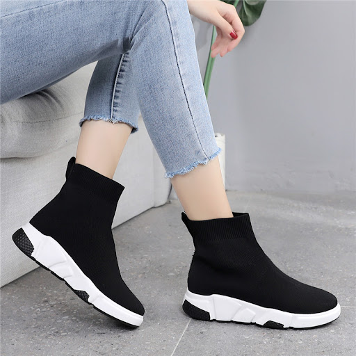 Title 3, Womens Elastic Socks Shoes Spring Korean Versi...
