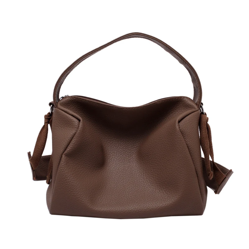 Sac seau décontracté en PU de couleur unie, tendance et personnalisé, idéal pour le quotidien, léger et pratique, un must-have