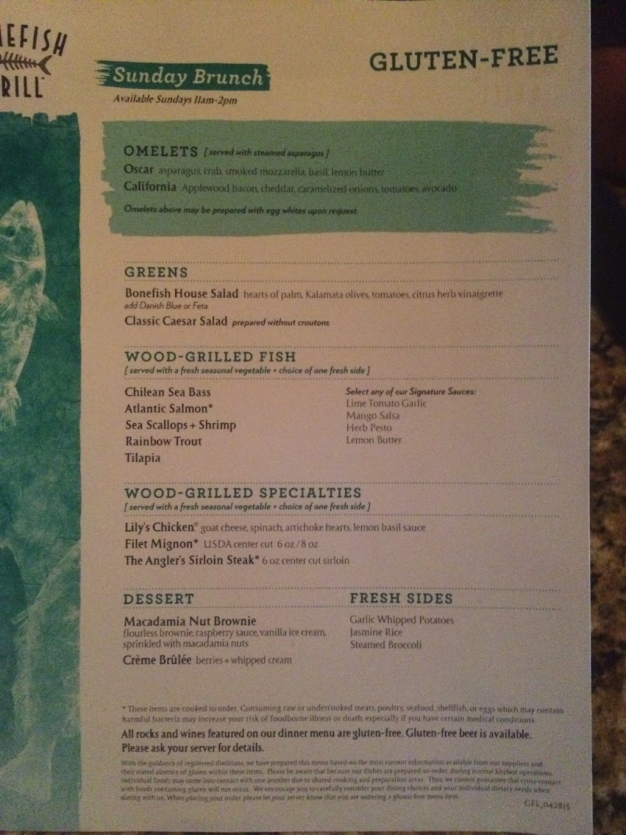 Gluten-Free at Bonefish Grill