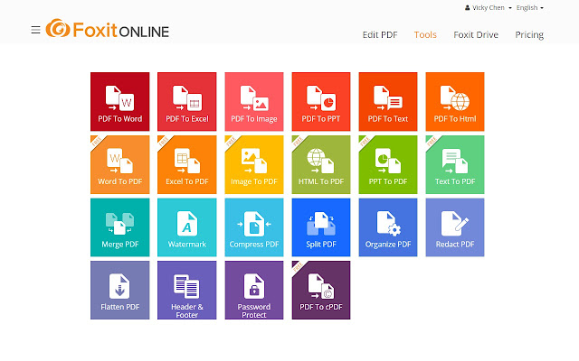 Image to PDF - Foxit Online chrome extension