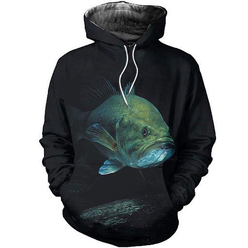 Title 2, Fishing Enthusiasts Hoodie Digital Printing Out...