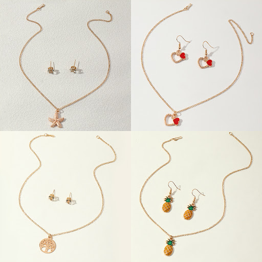 Title 7, Simple Fashion Love Five-pointed Star Pineapple...