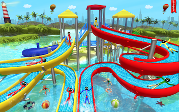 Stickman Water Slide Theme Park Fun Google Play Ko Aplikazioak - leisure park in roblox is d gaiia