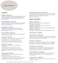 The Bar, Novotel Hyerabad Airport menu 4