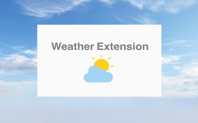 Weather Extension chrome extension