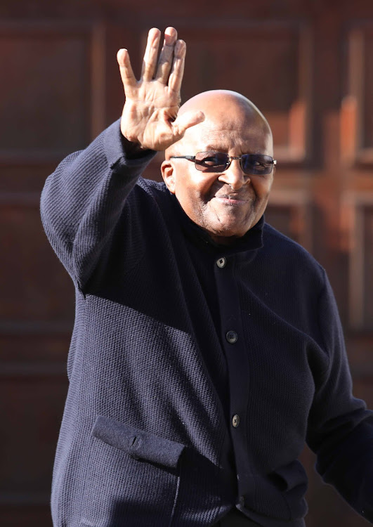 Archbishop Emeritus Desmond Tutu one of South Africa's most recognisable faces in the county cast his vote at his residents in Milnerton, Cape Town in 2019.